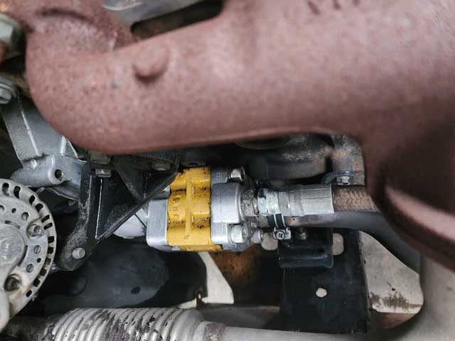 Hình ảnh thực tế bơm thủy lực xe nâng dầu 2.5 tấn Toyota 7FD25 tại kho bãi